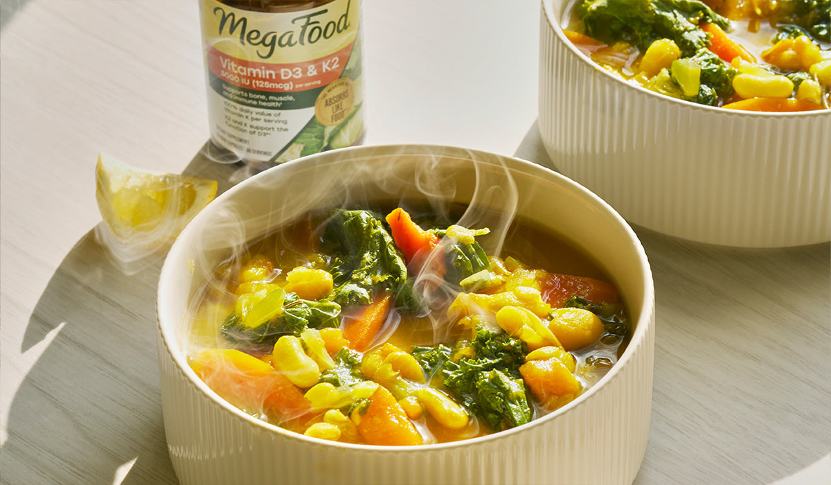 Easy Crockpot White Bean & Vegetable Soup for Immune Support