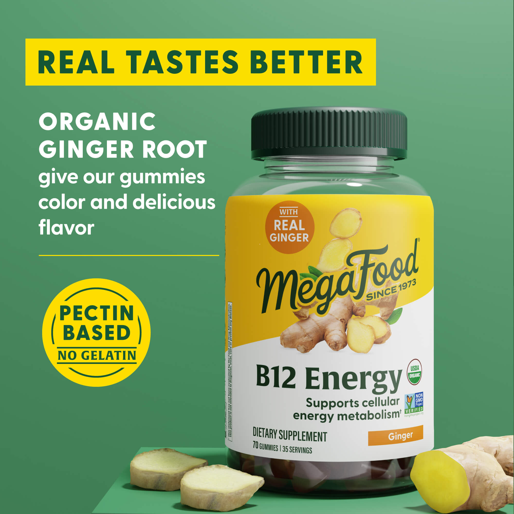 B12 Energy Gummies (Ginger)