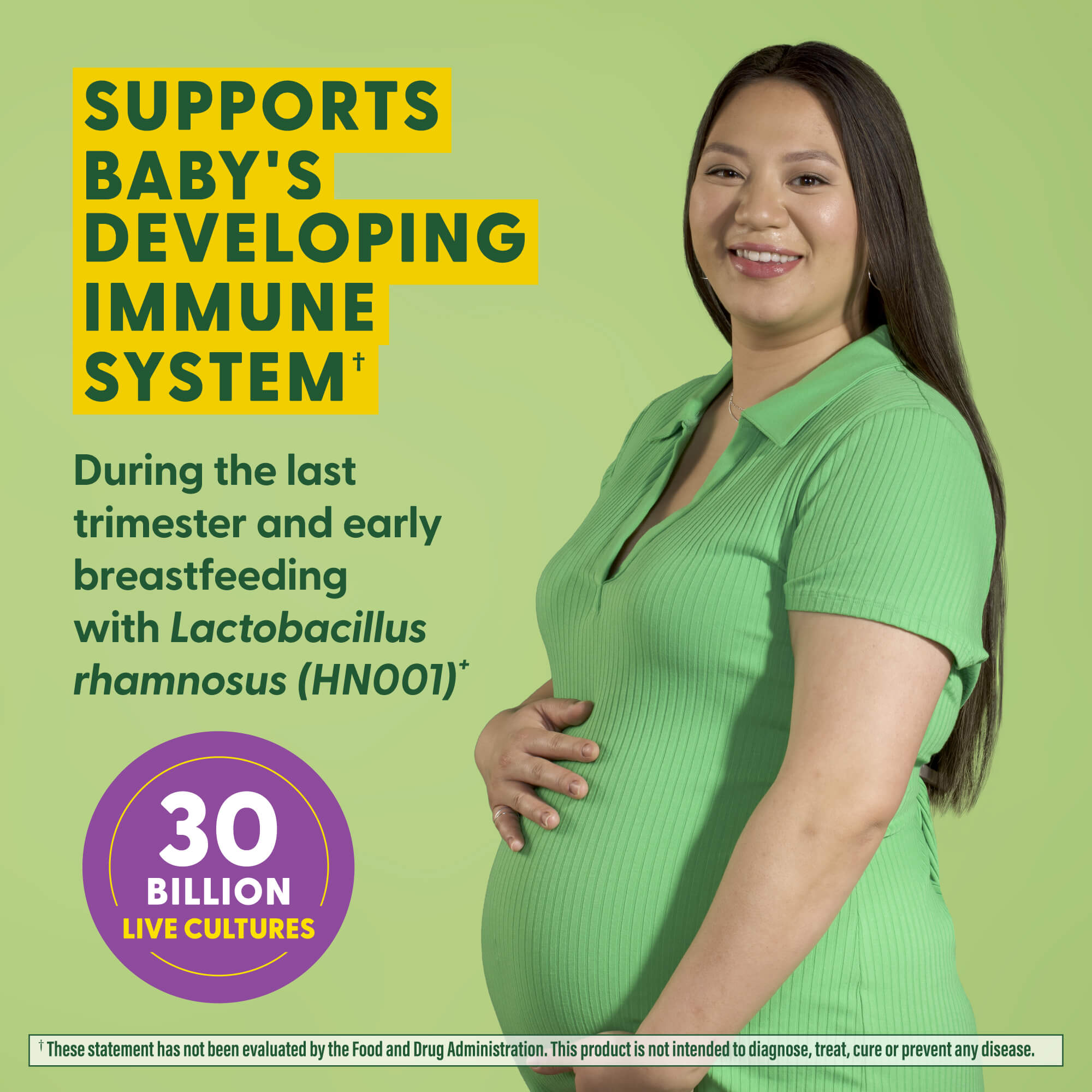 Baby & Me 2 Probiotic + Prebiotic supports baby's immune system