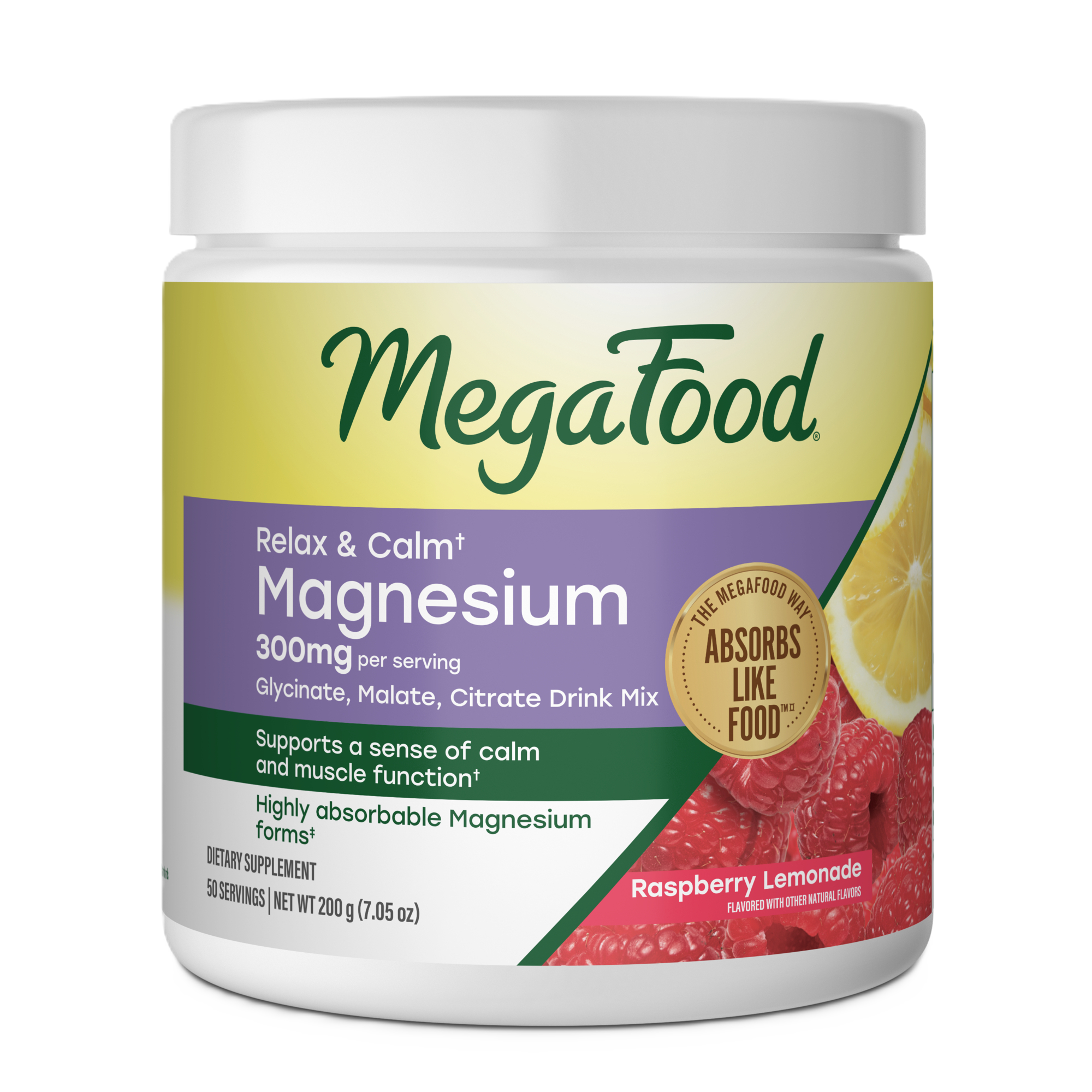 Relax + Calm† Magnesium Powder - Raspberry Lemonade Flavor