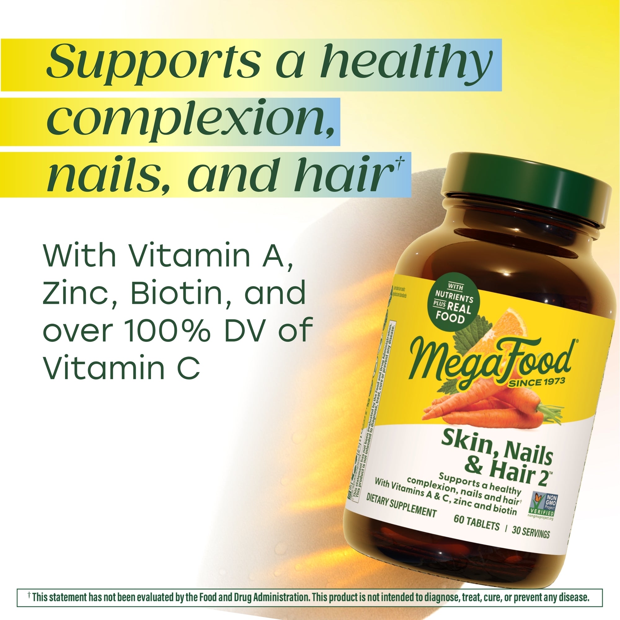 Supports a healthy complexion, nails, and hair
