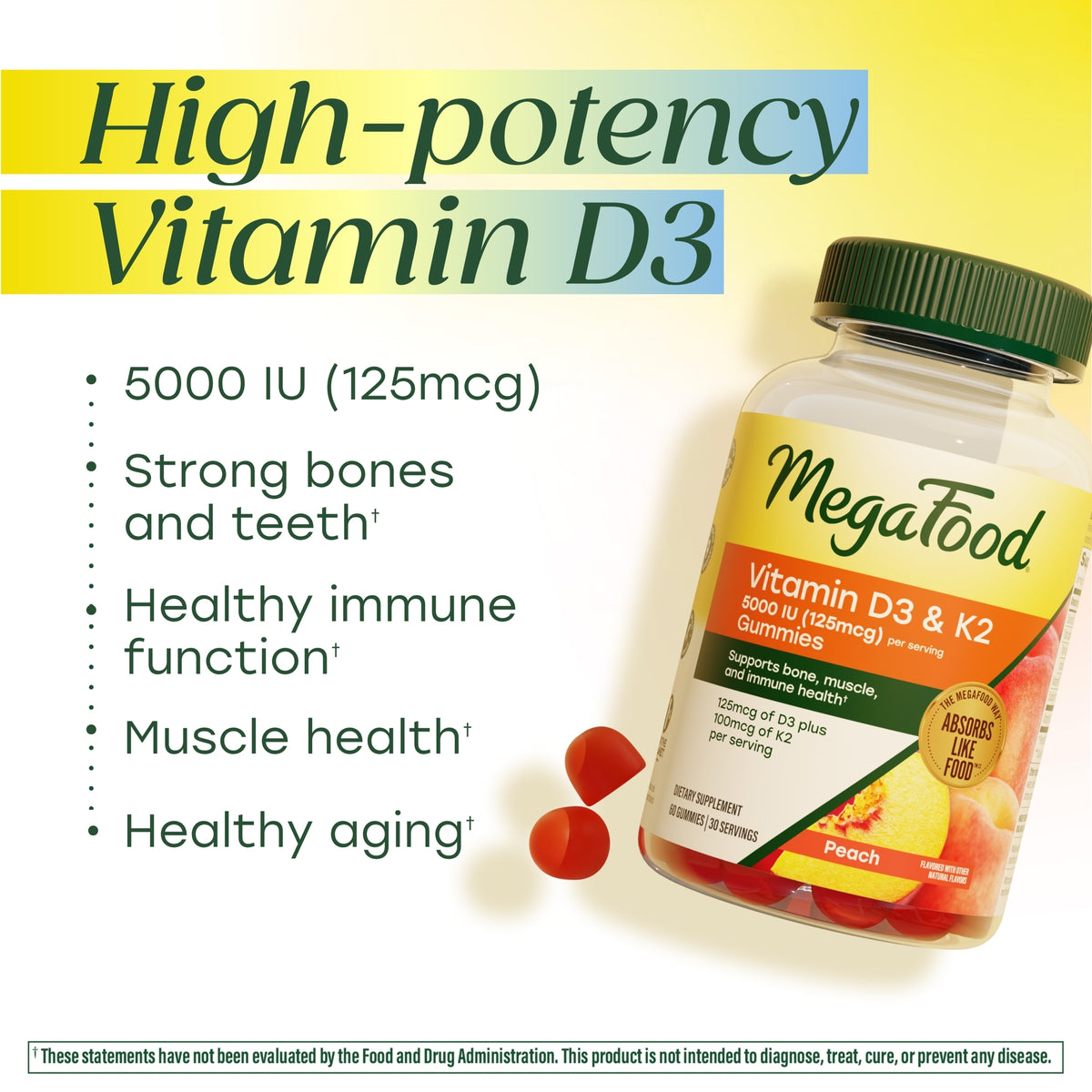 Vitamin D3 & K2 5000 IU Gummies (125 mcg)