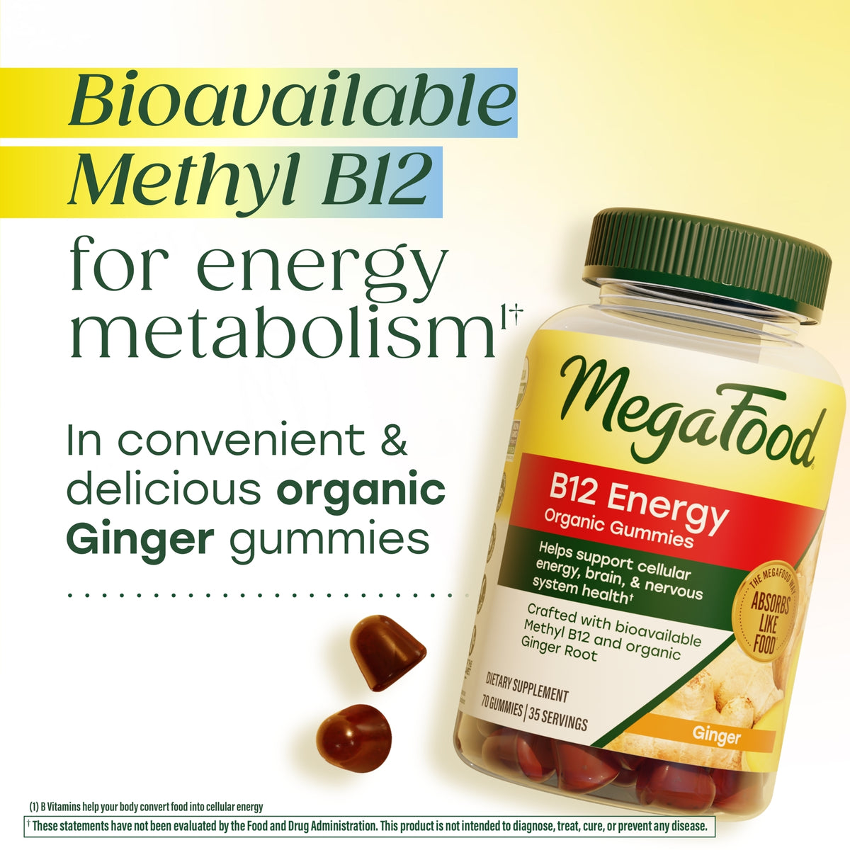 B12 Energy Gummies (Ginger)