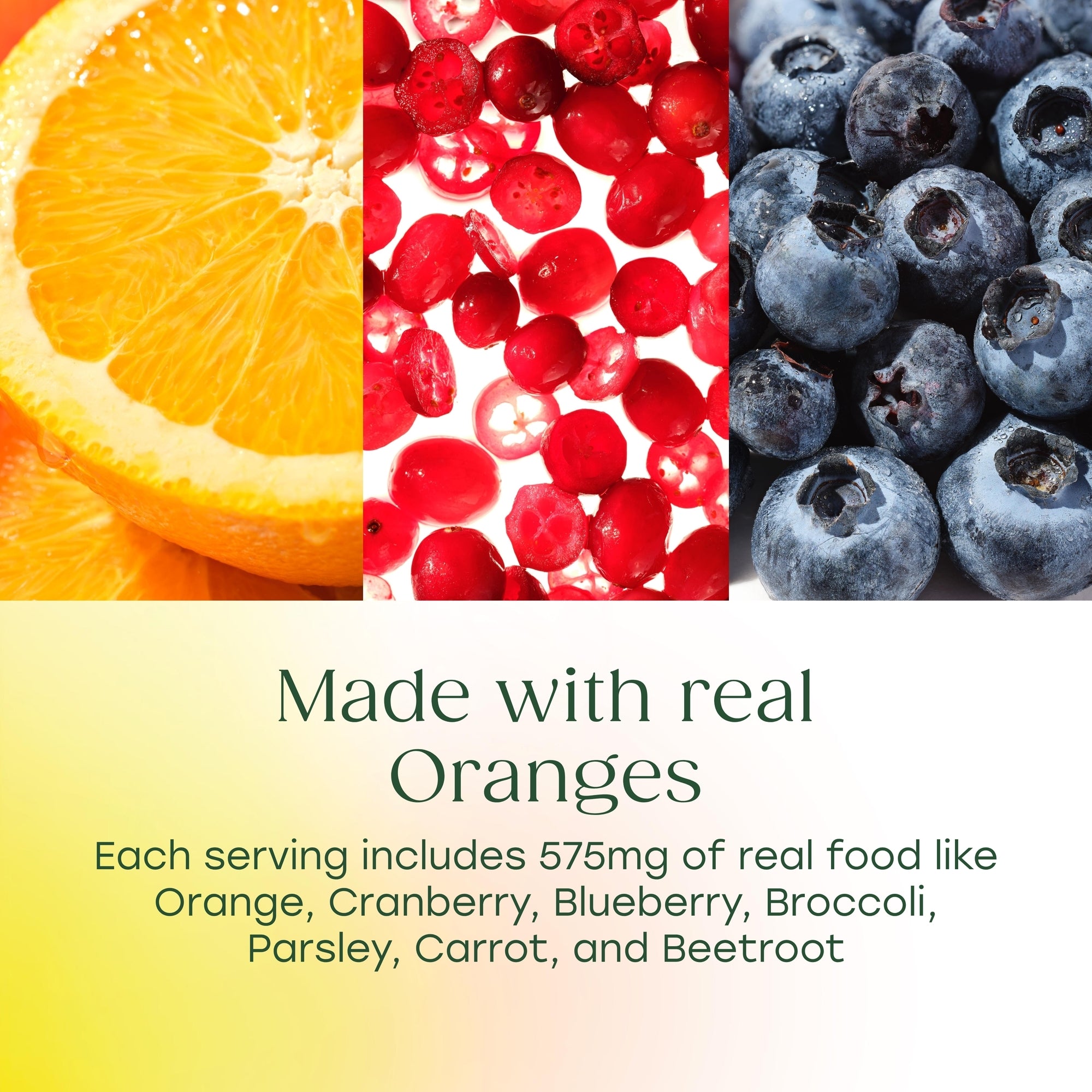 Made with real oranges
