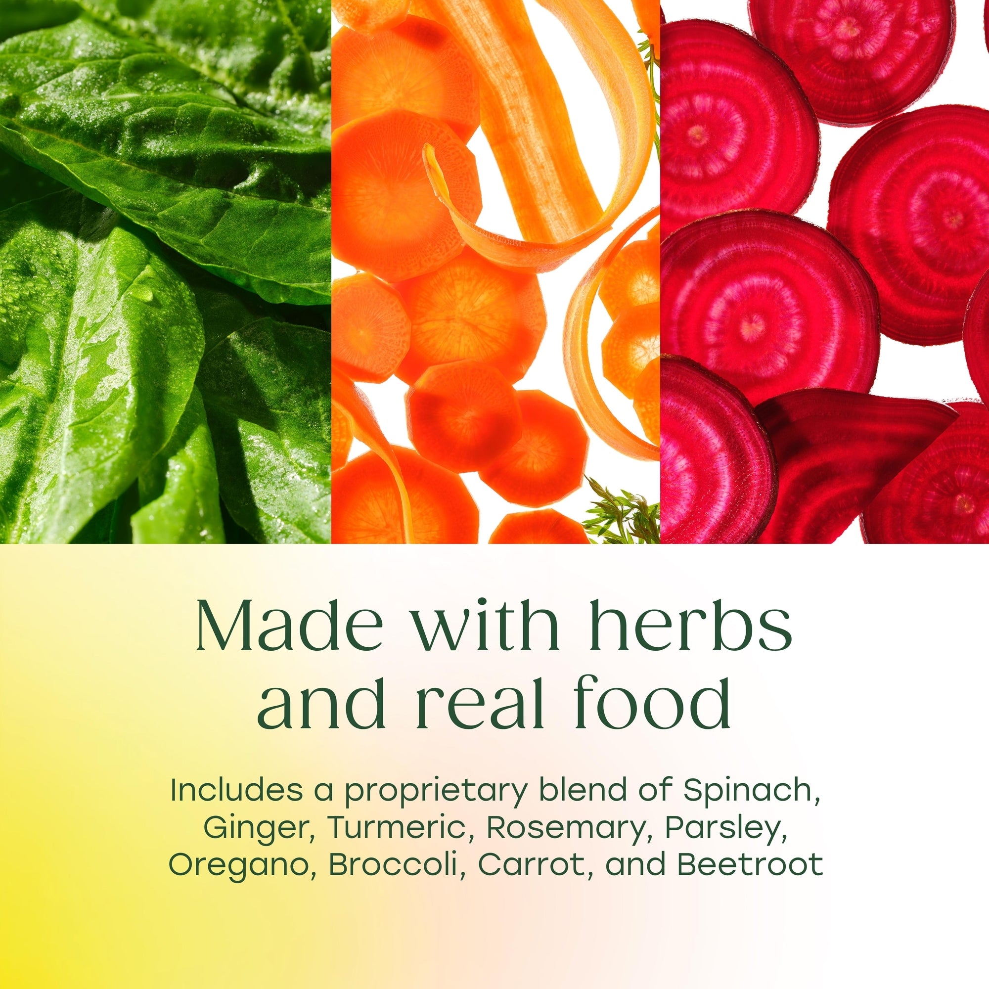 Made with herbs and real food