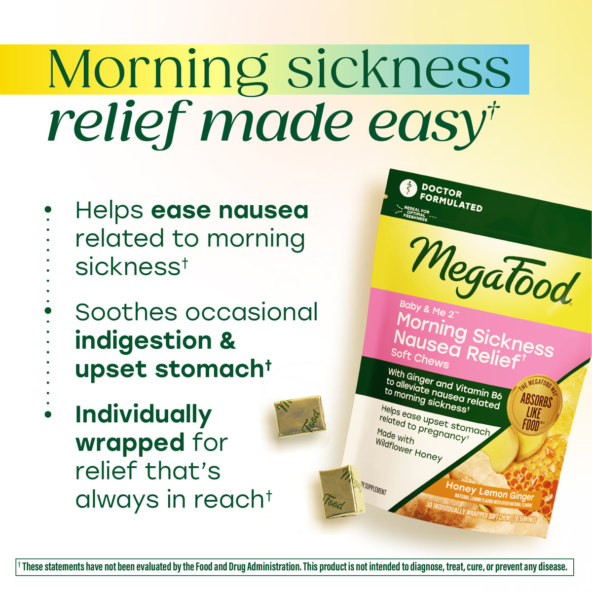 Baby & Me 2™ Morning Sickness Nausea Relief† Soft Chews