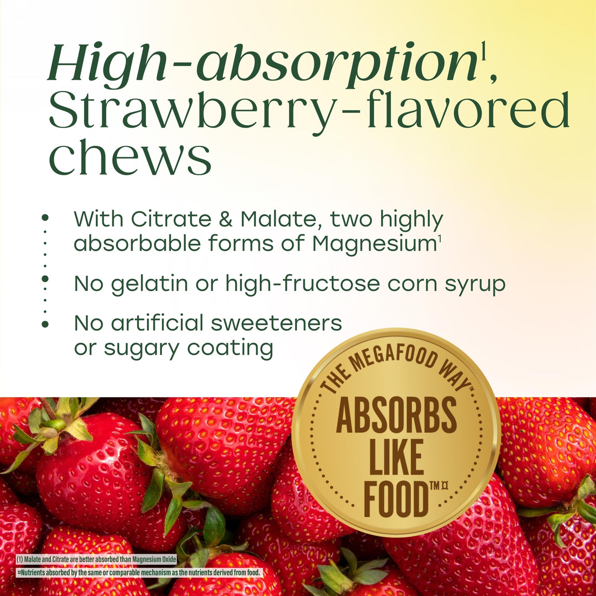Relax + Calm† Magnesium Soft Chews - Strawberry