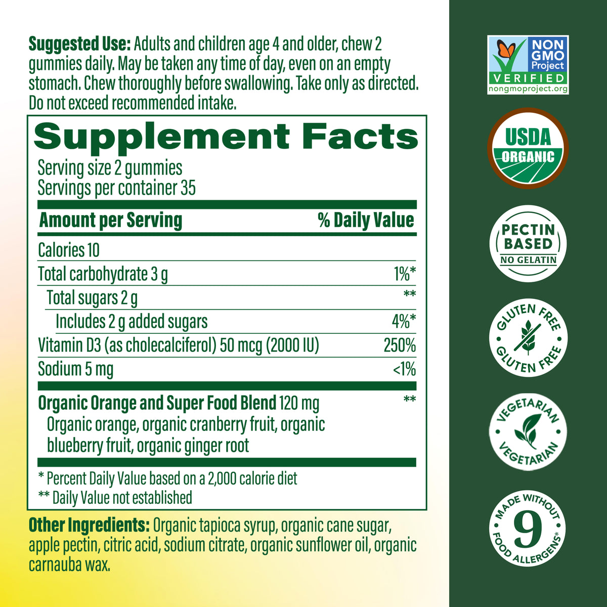 D3 2000 IU Gummies (50 mcg)