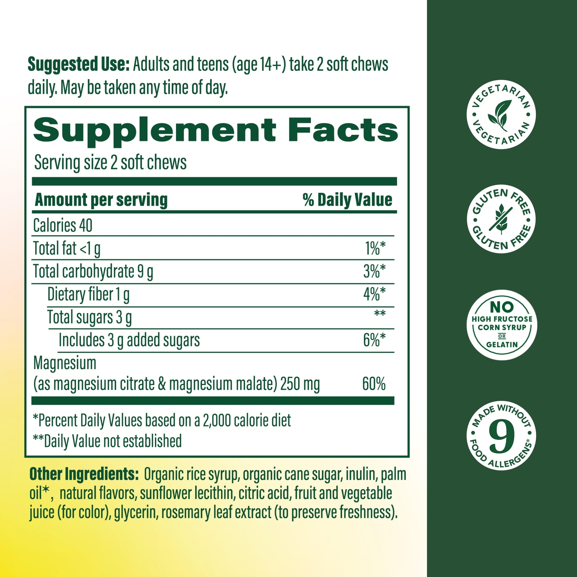 Relax + Calm† Magnesium Soft Chews - Grape