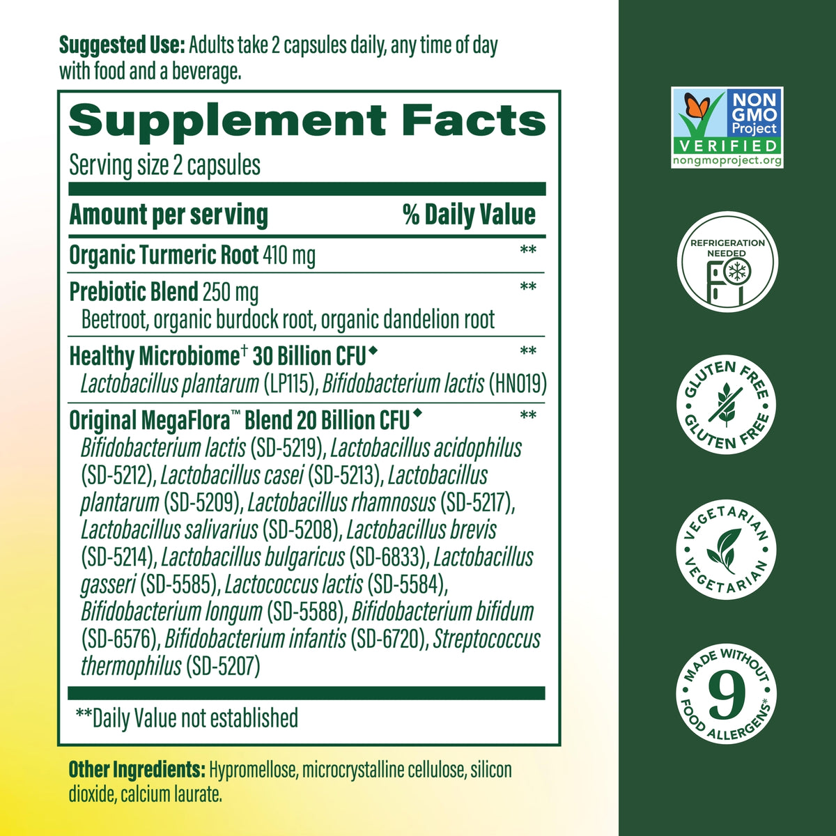 MegaFlora® Probiotic + Prebiotic with Turmeric