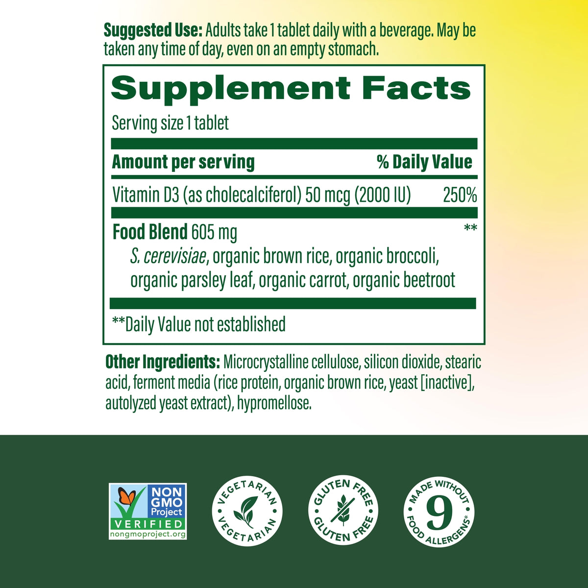 Vitamin D3 2000 IU (50 mcg)