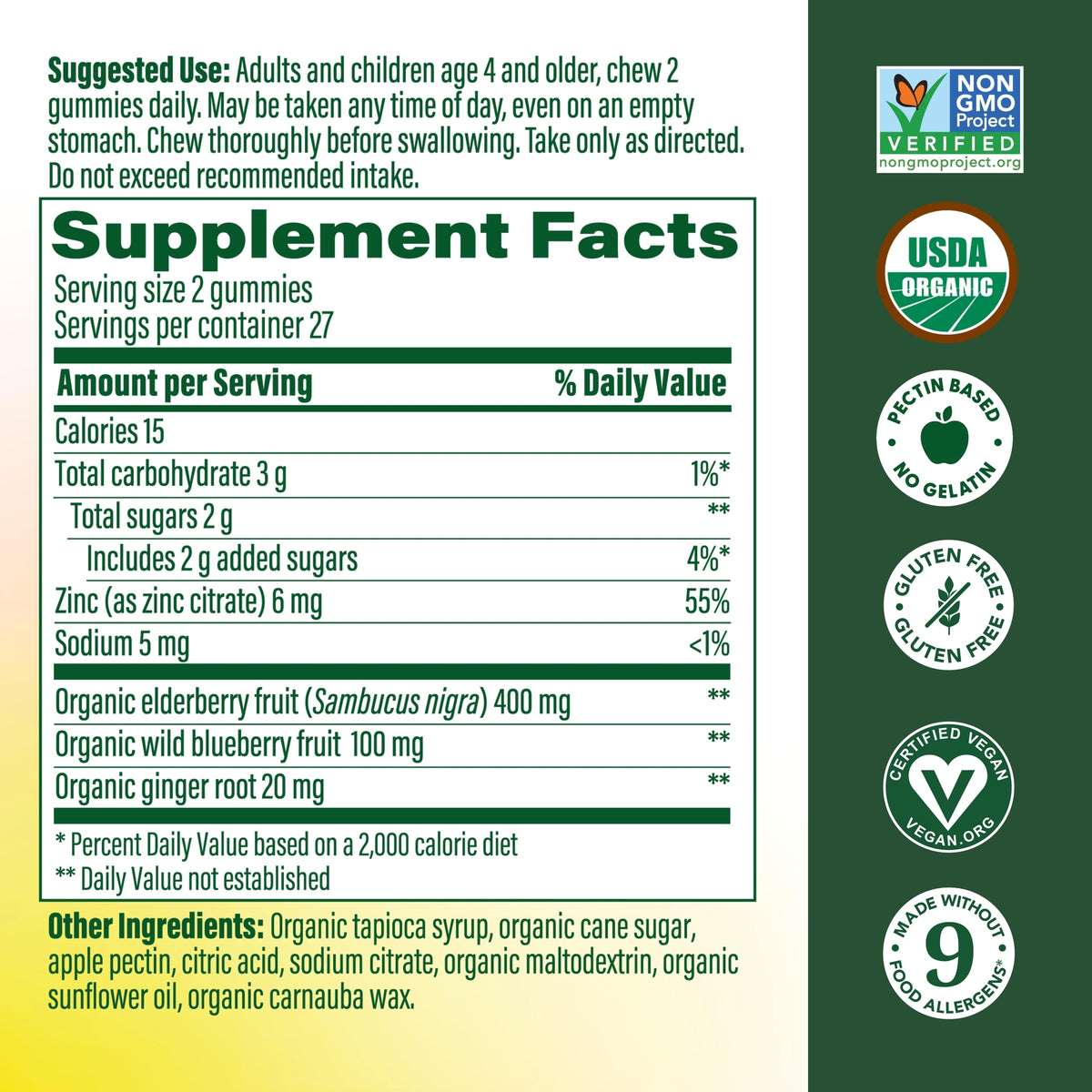 Elderberry Immune Support† Gummies