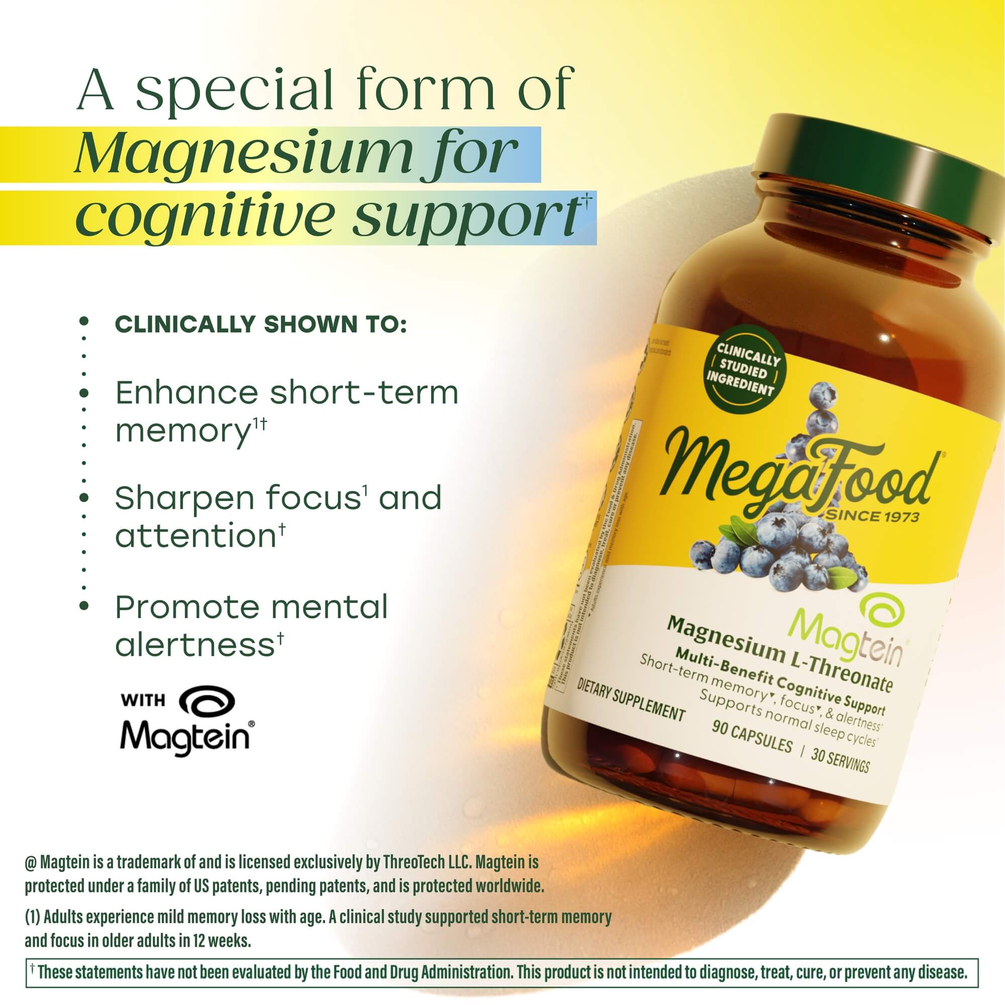 Magnesium L-Threonate for cognitive support