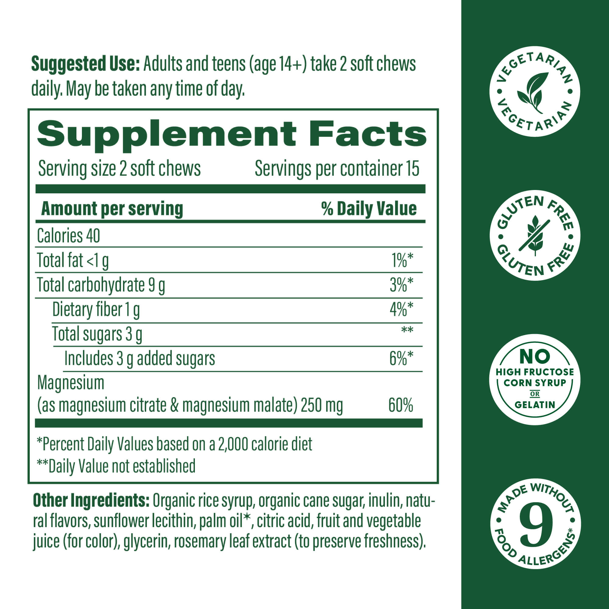 Relax + Calm† Magnesium Soft Chews - Strawberry