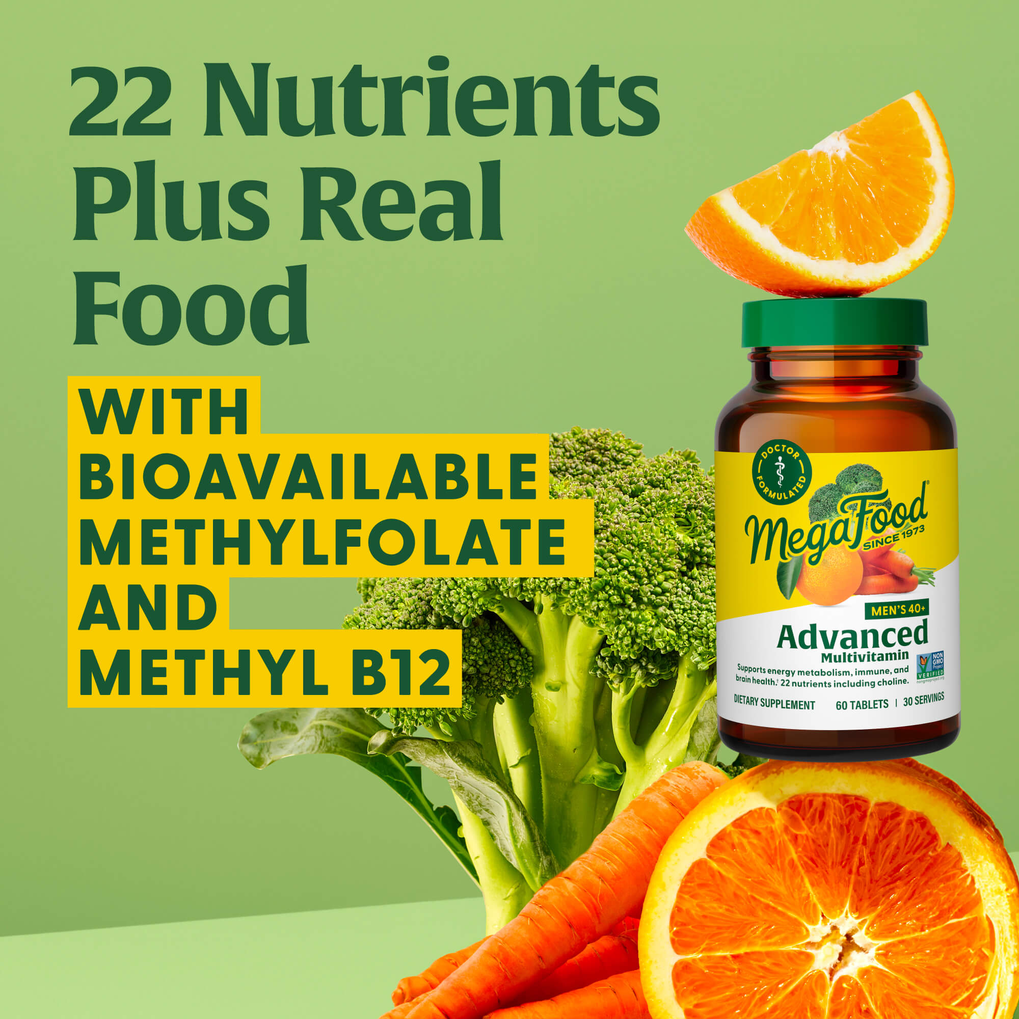 22 Nutrients Plus Real Food Men's Advanced 40+