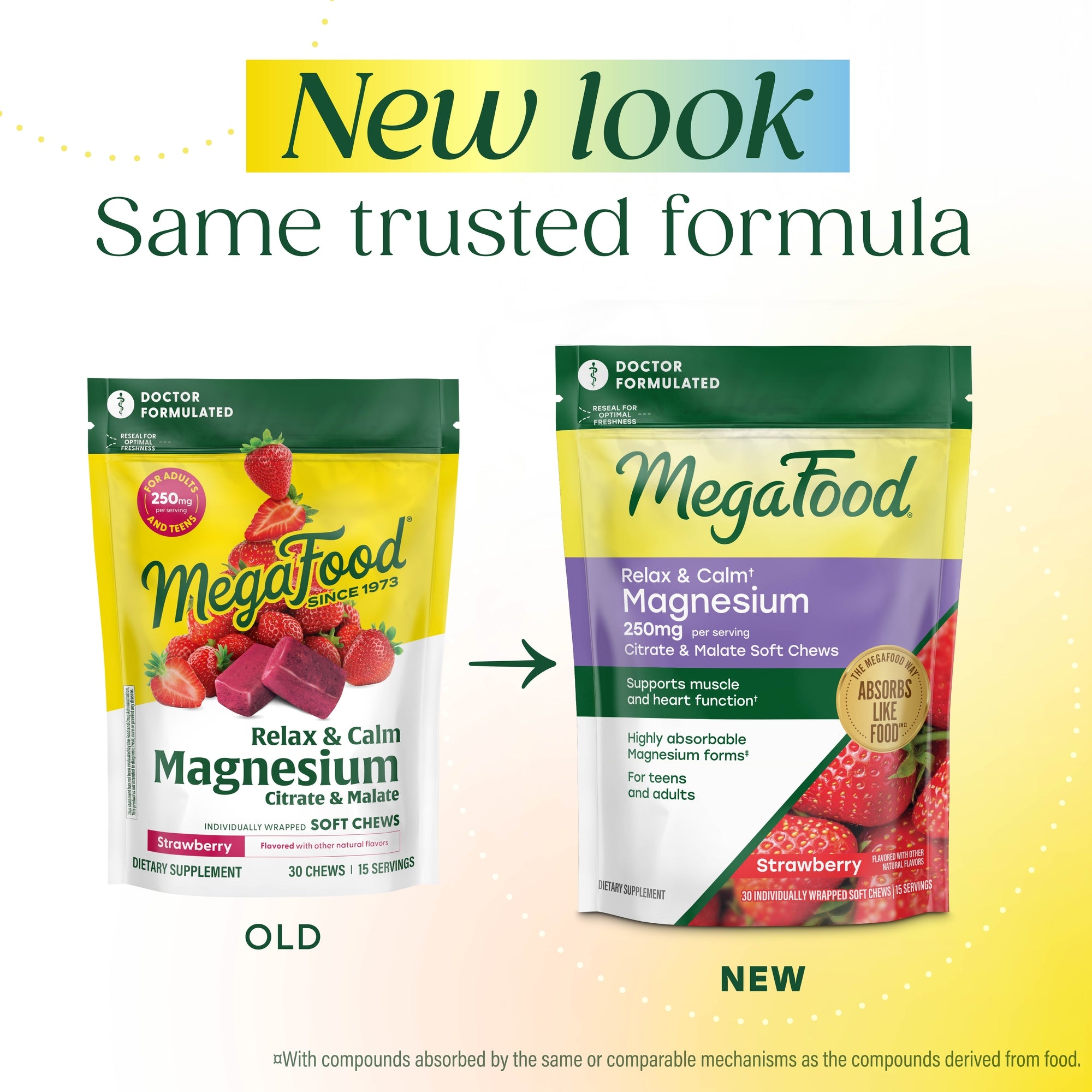 Relax + Calm† Magnesium Soft Chews - Strawberry