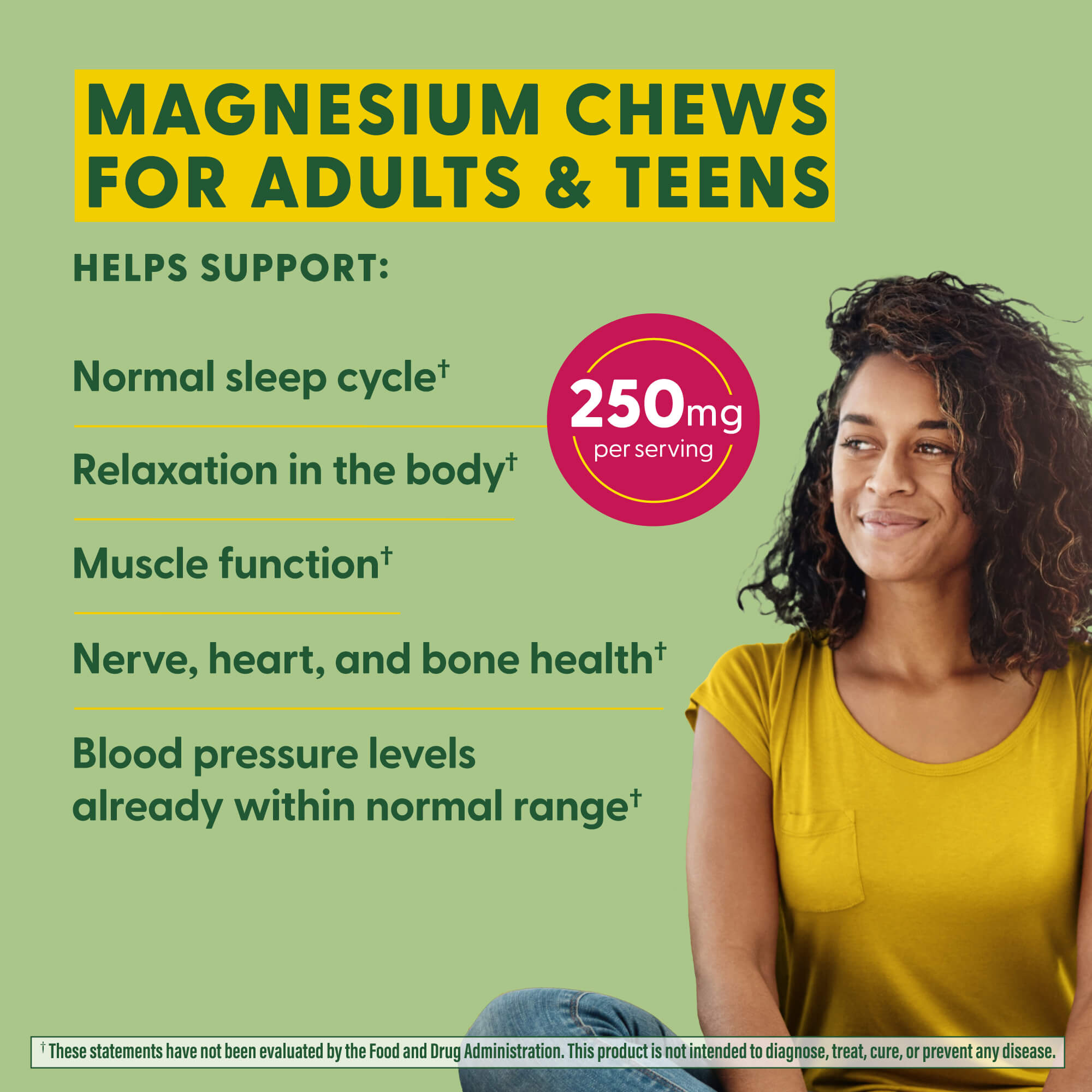 Relax + Calm† Magnesium Soft Chews - Strawberry