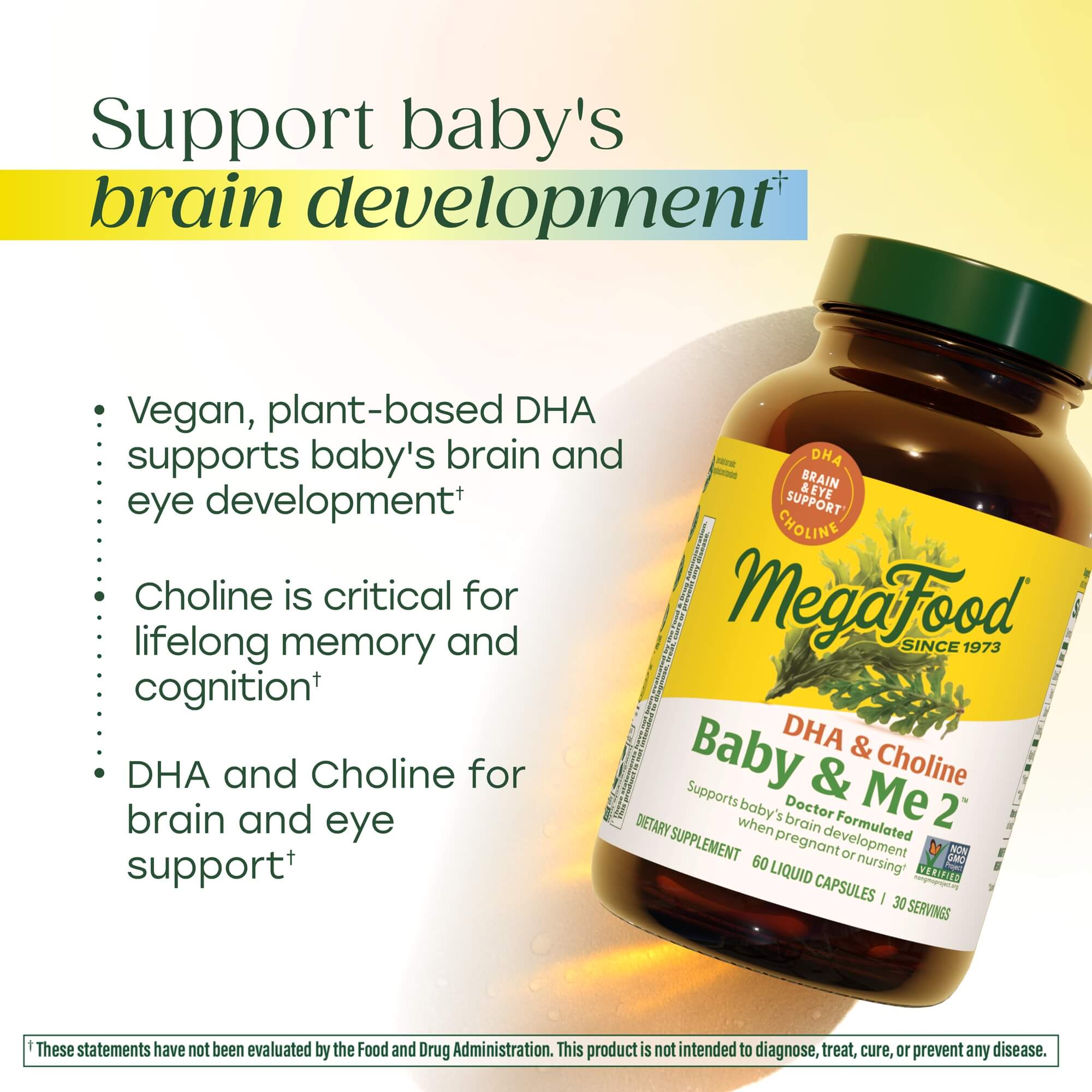 Support Baby's Brain Development with Baby & Me 2 DHA & Choline