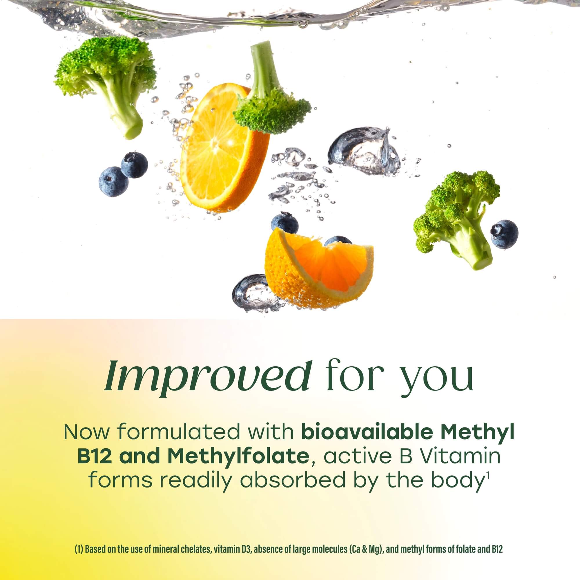 Women's 40+ One Daily with bioavailable methyl B12 and methylfolate