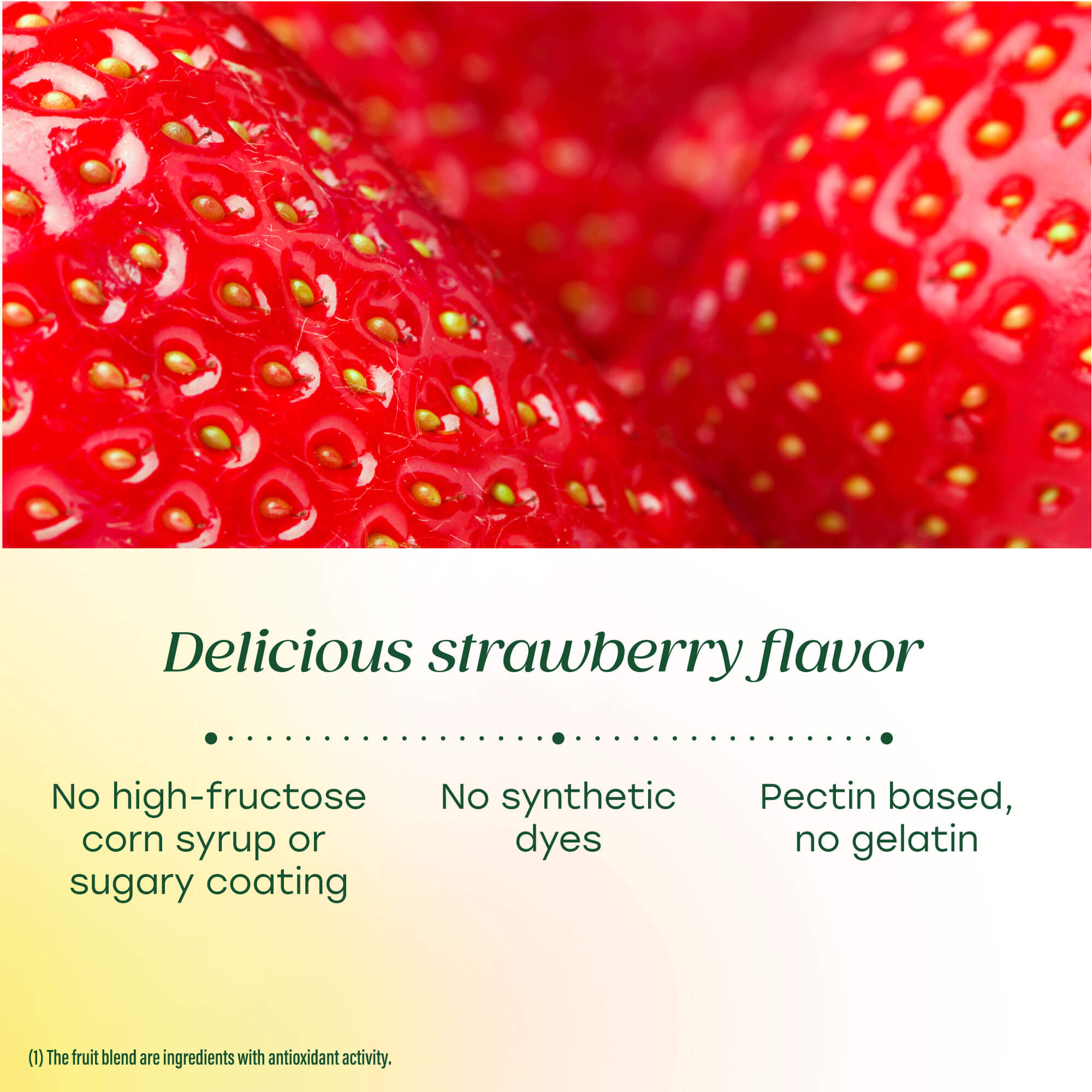 Delicious Strawberry Flavor Gummy