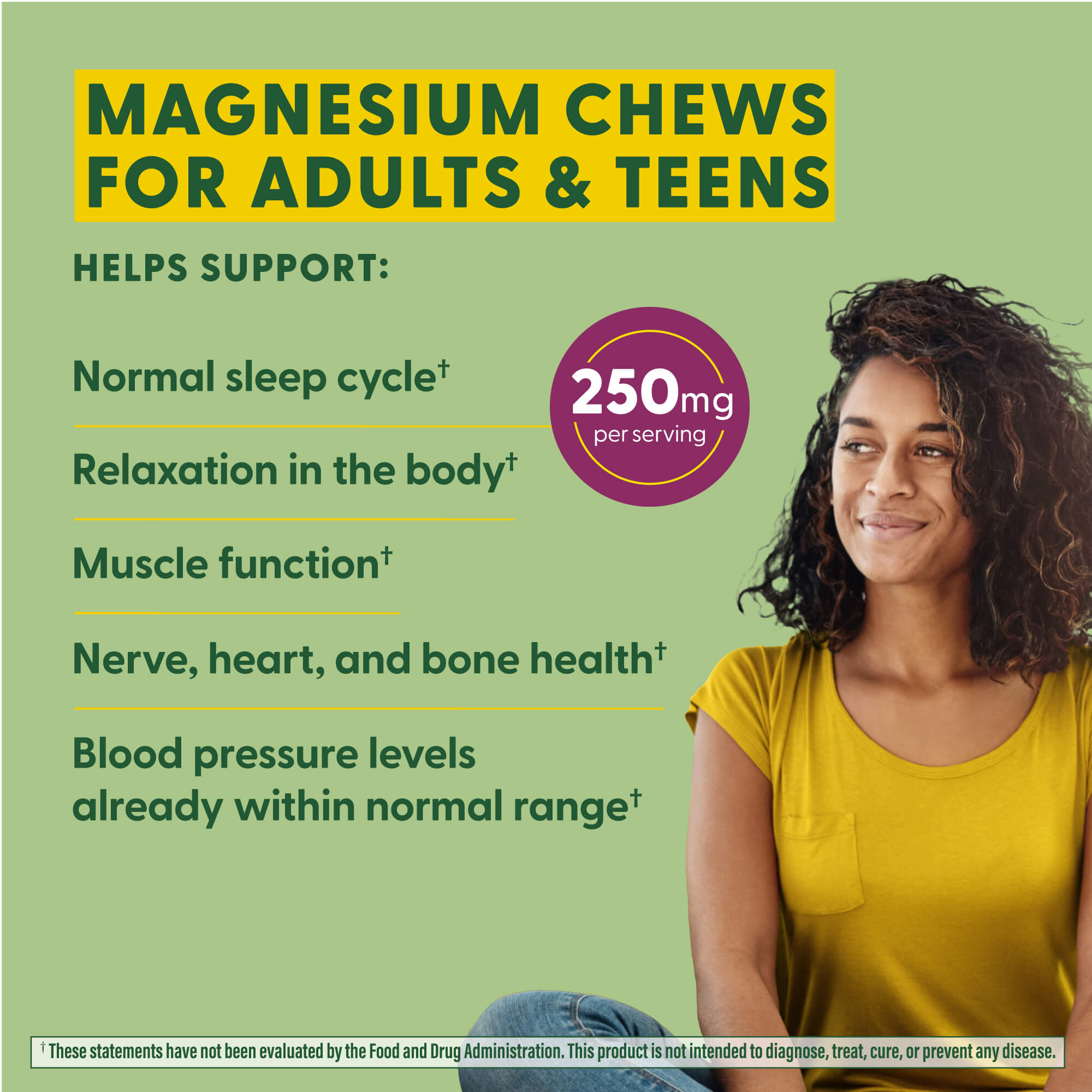 Relax + Calm† Magnesium Soft Chews - Grape