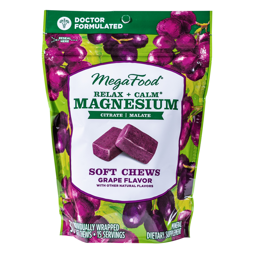 Relax + Calm† Magnesium Soft Chews GrapeFlavor Chews