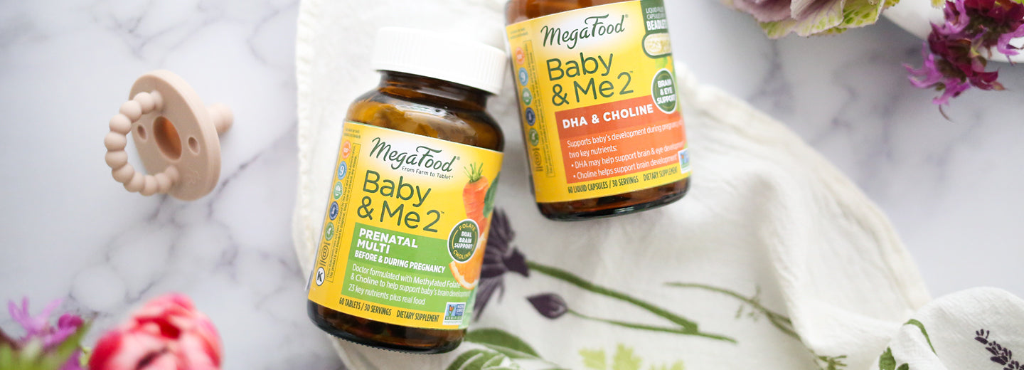 DHA & Choline: This dynamic duo supports baby’s healthy brain development*