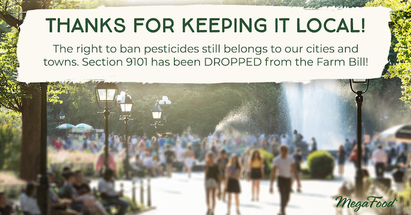 UPDATE! Pro-pesticide Rider Dropped from Final Farm Bill