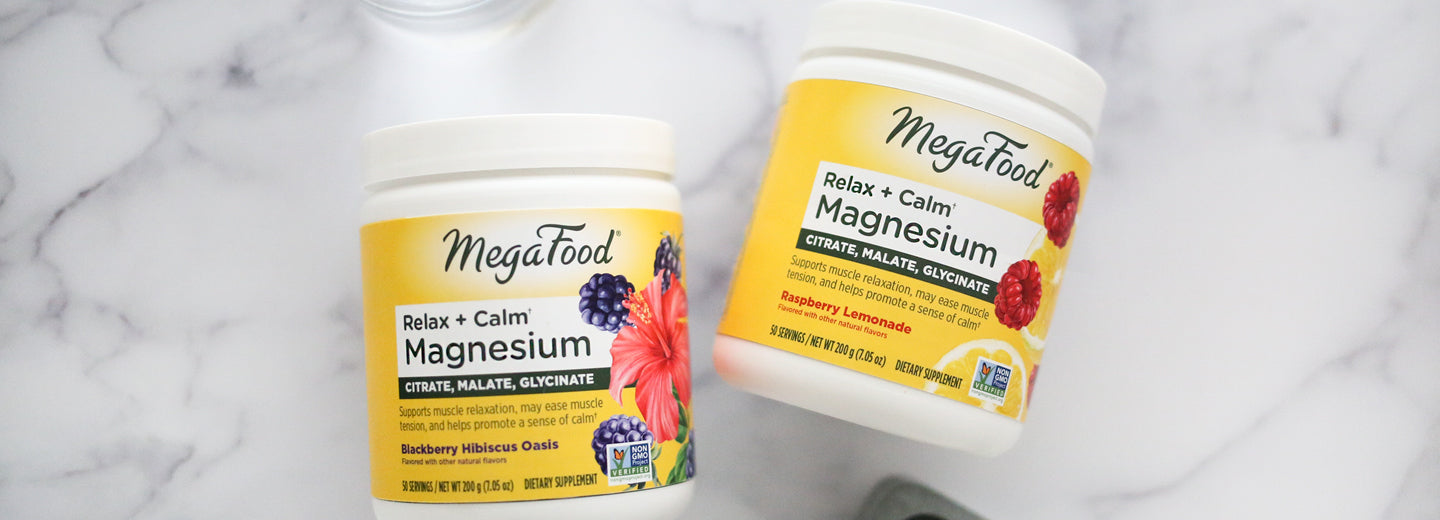 Feel relaxed and calm* with our magnesium powders