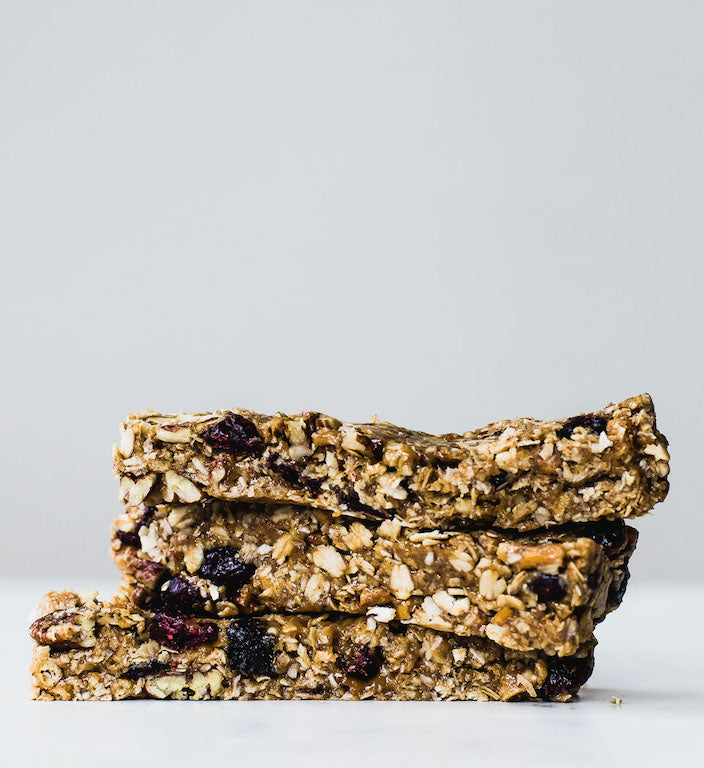 Really Chewy, No-Bake Peanut Butter Granola Bars {Boosted with MegaFood!}
