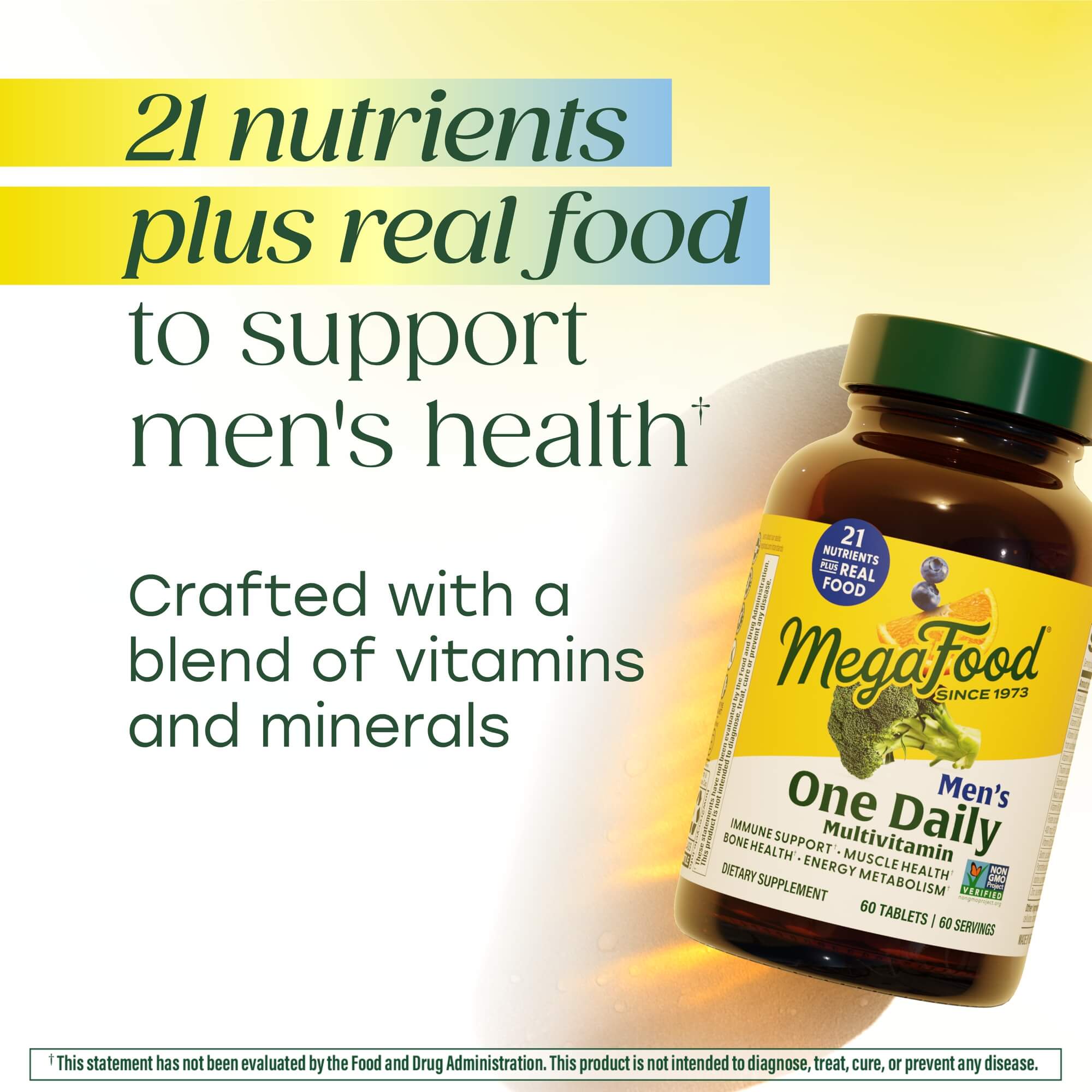 21 nutrients plus real food to support men's health