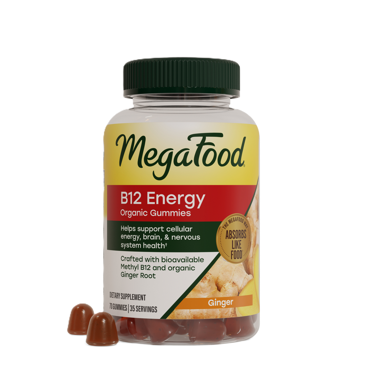 B12 Energy Gummies (Ginger)