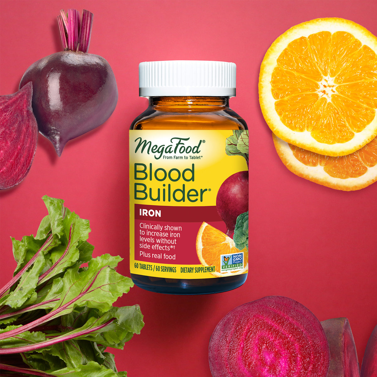 Liquid Iron Supplement Blood Builder® Liquid Iron Once Daily MegaFood