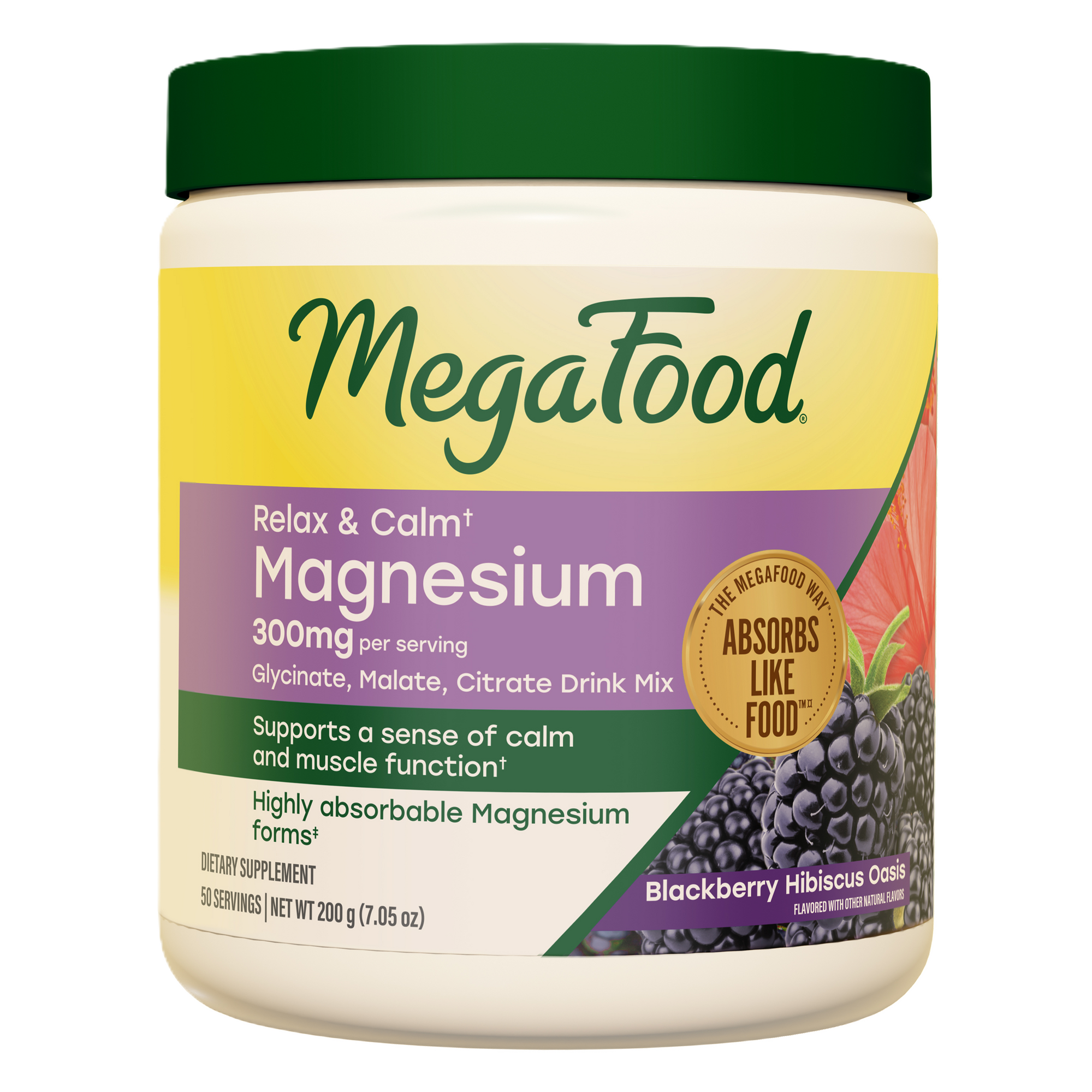 Relax + Calm† Magnesium Powder - Blackberry Hibiscus Oasis Flavor