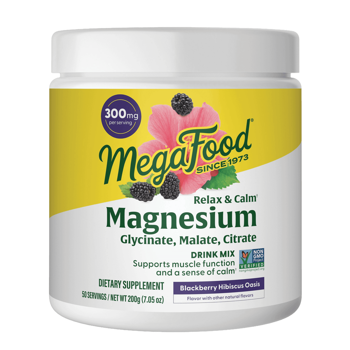 Relax + Calm* Magnesium Powder - Blackberry Hibiscus Oasis Flavor ...