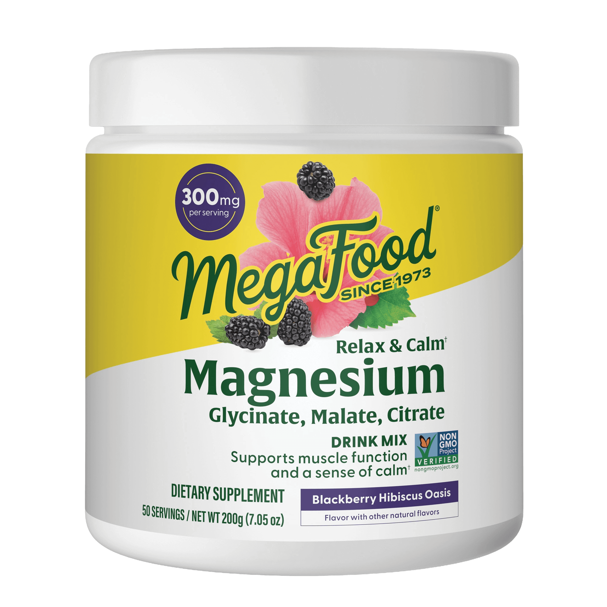 Relax + Calm† Magnesium Powder - Blackberry Hibiscus Oasis Flavor
