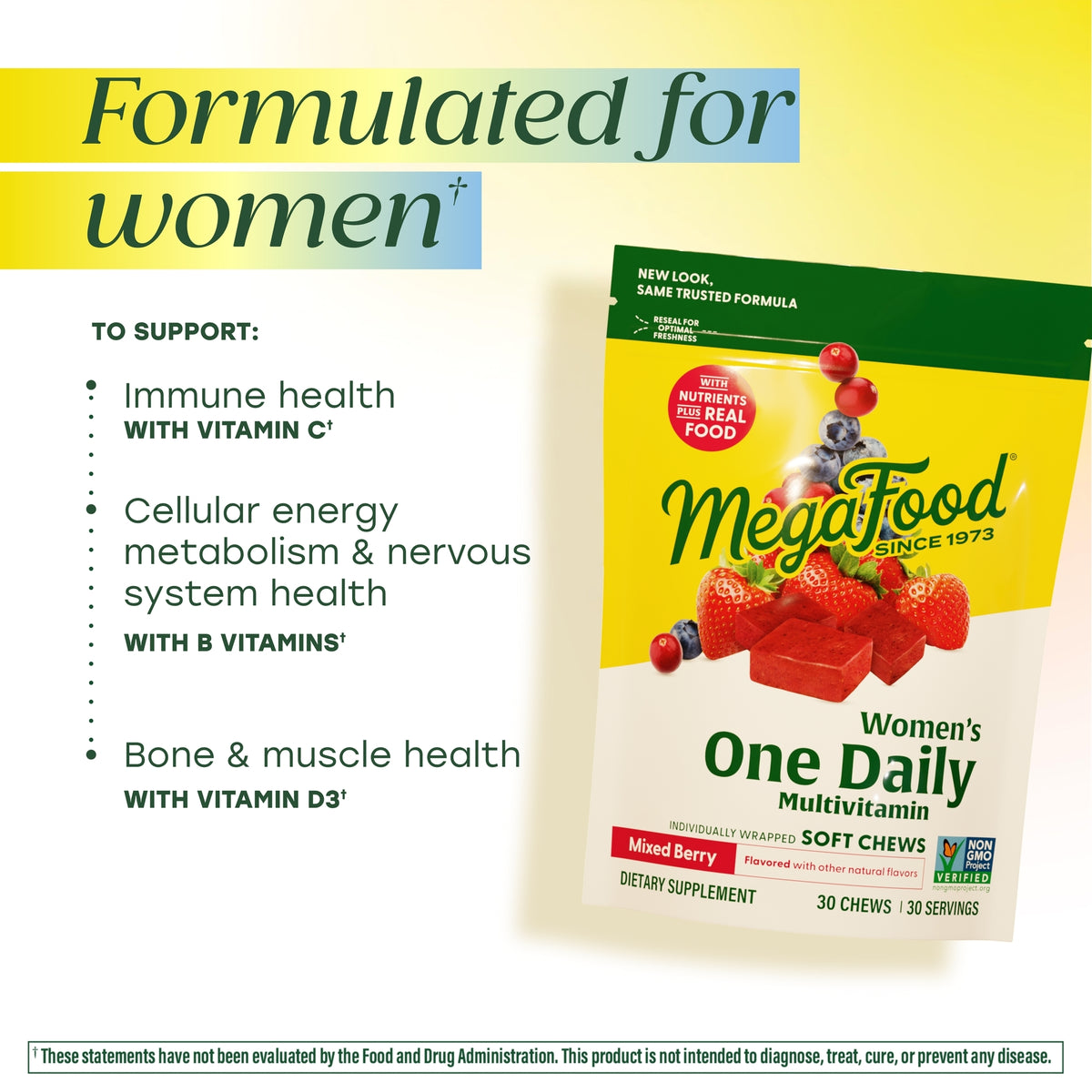 Formulated for women.