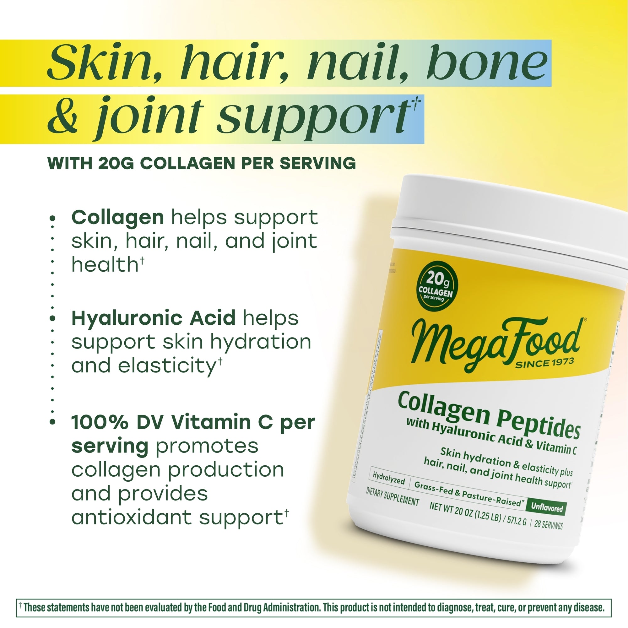 Skin, hair, nail, bone, and joint support