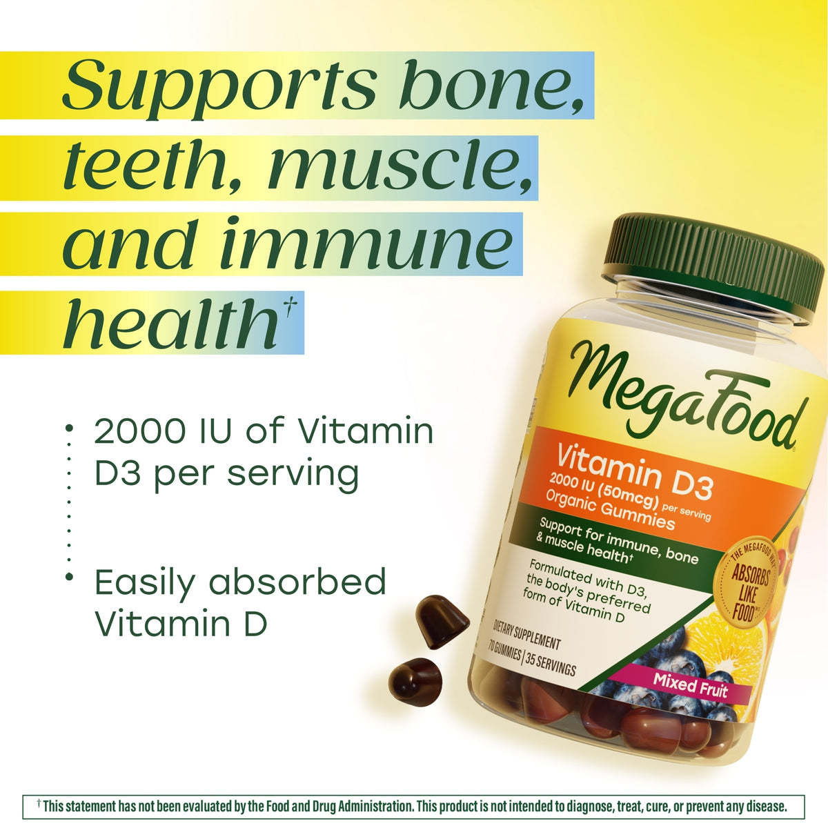 D3 2000 IU Gummies (50 mcg)
