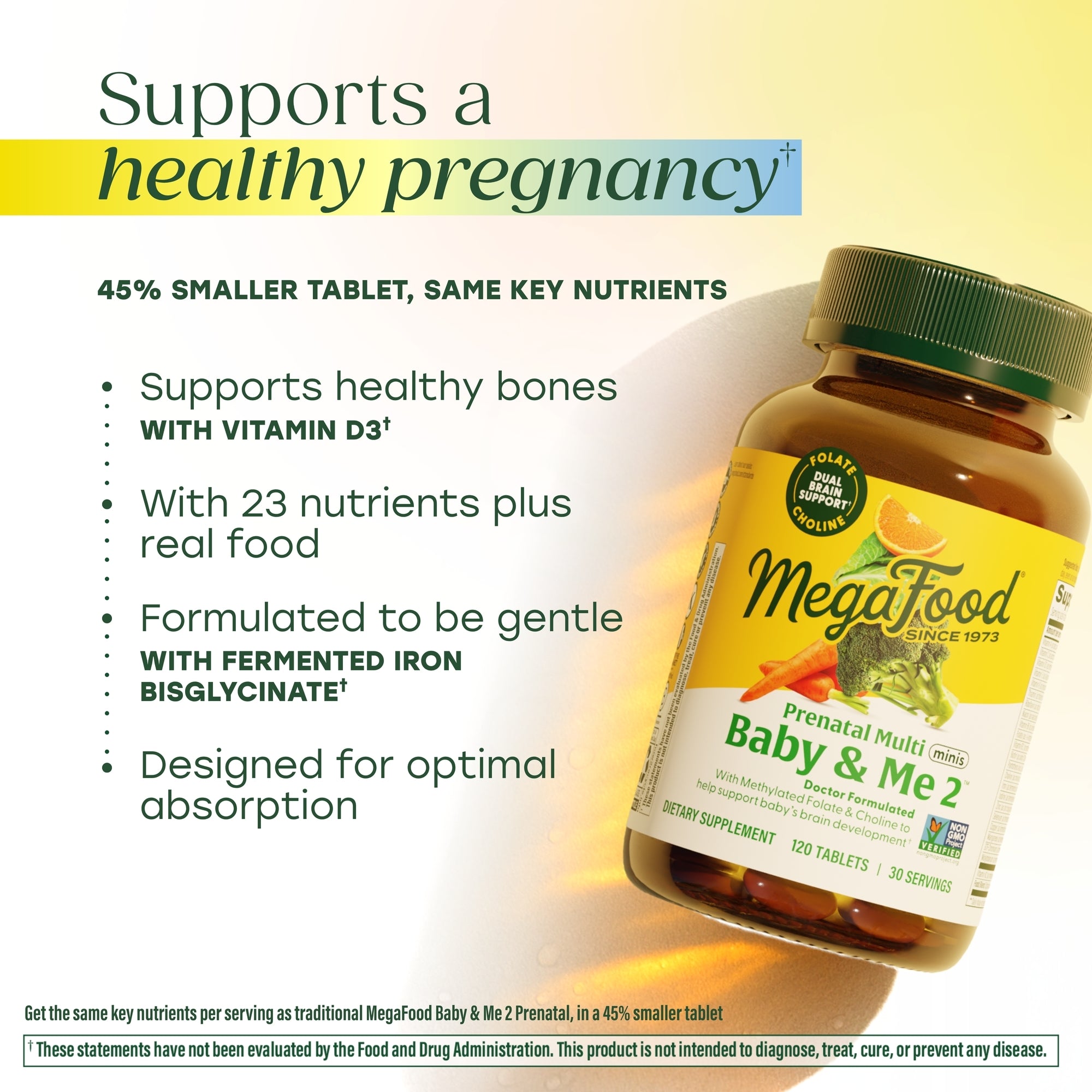 Baby & Me 2™ Mini Prenatal Vitamins | MegaFood