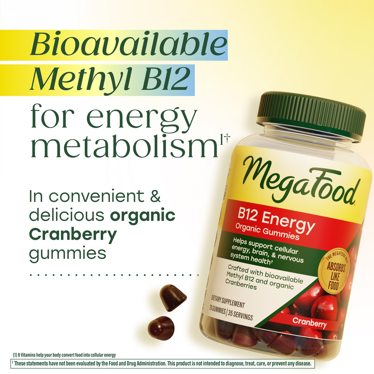 B12 Energy Gummies (Cranberry)