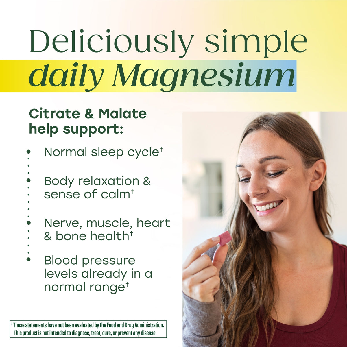 Relax + Calm† Magnesium Soft Chews - Strawberry