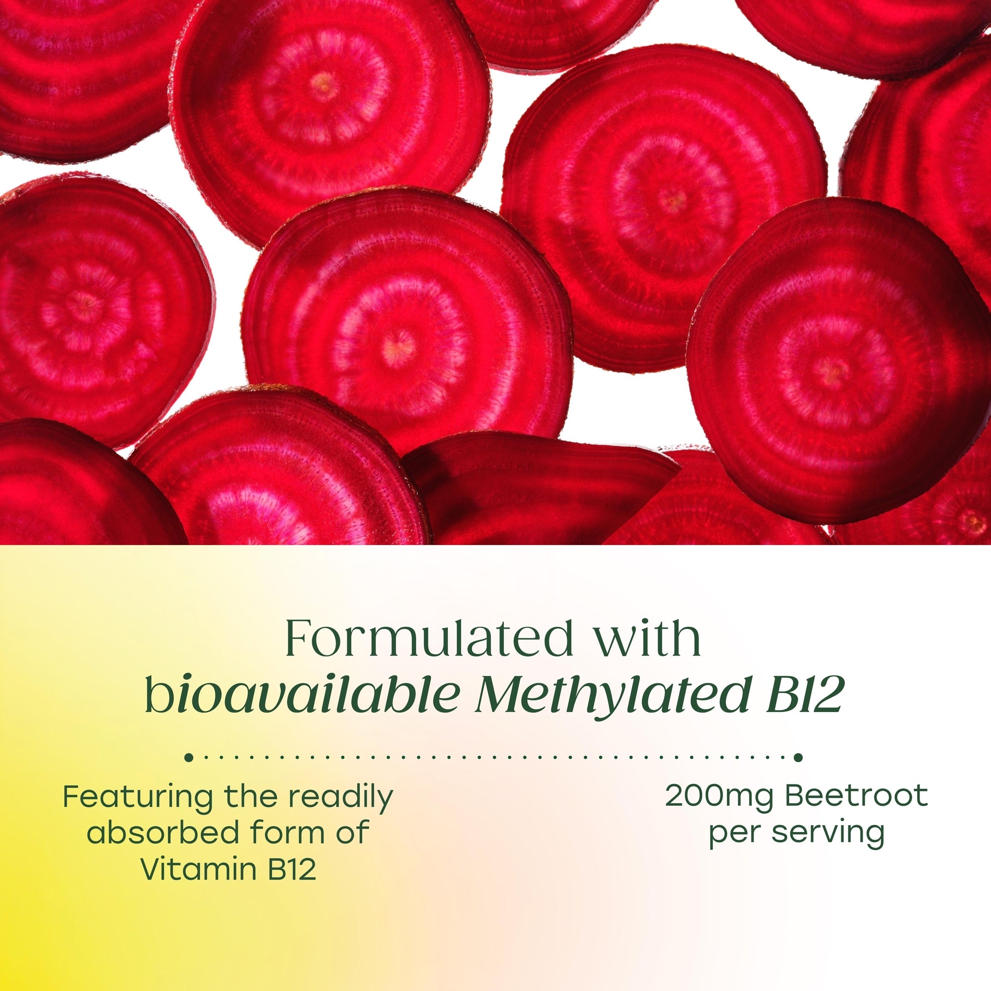 Formulated with bioavailable methylated B12