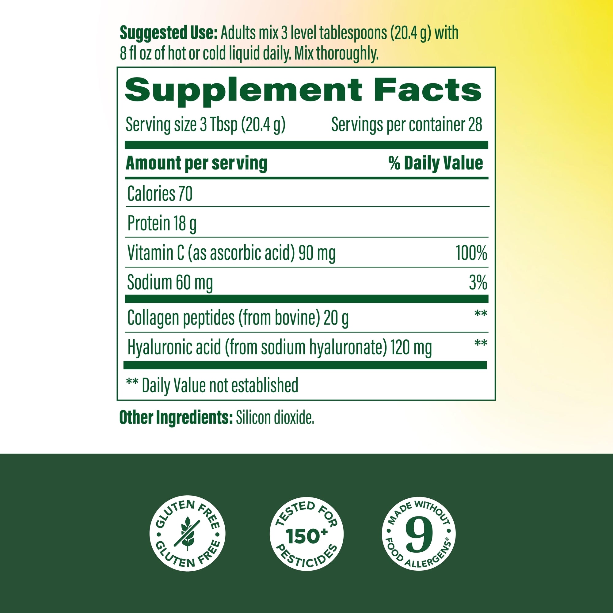 Supplement facts