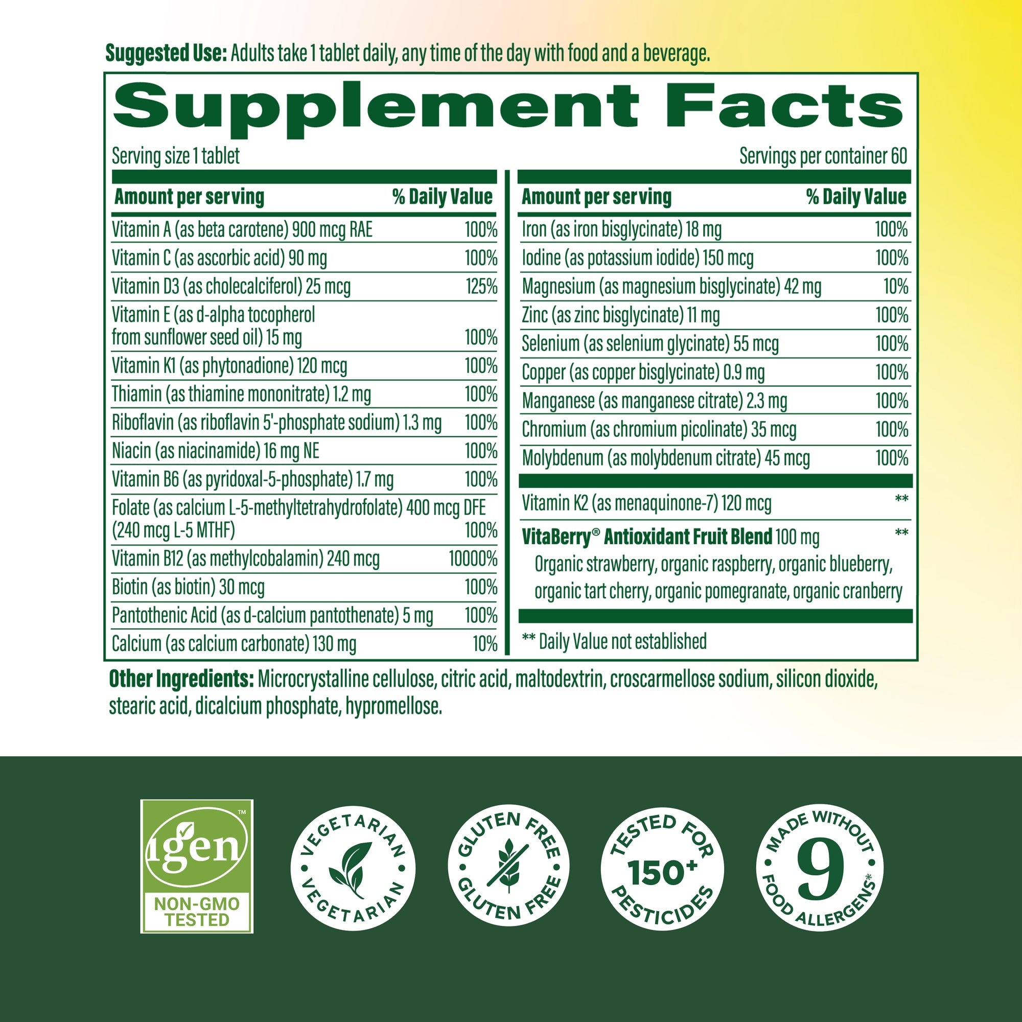 Women's Whole Body Tablets