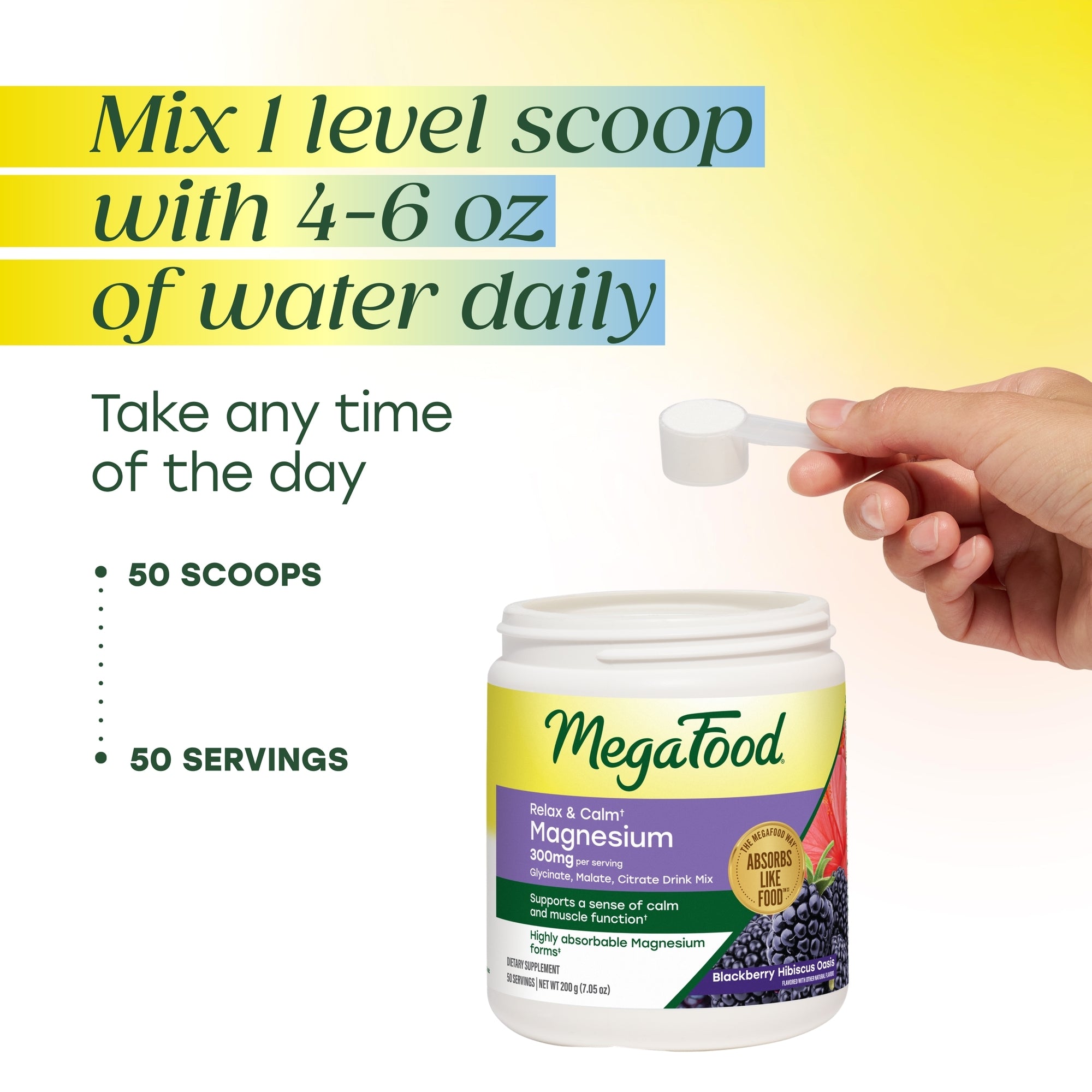 Relax + Calm† Magnesium Powder - Blackberry Hibiscus Oasis Flavor
