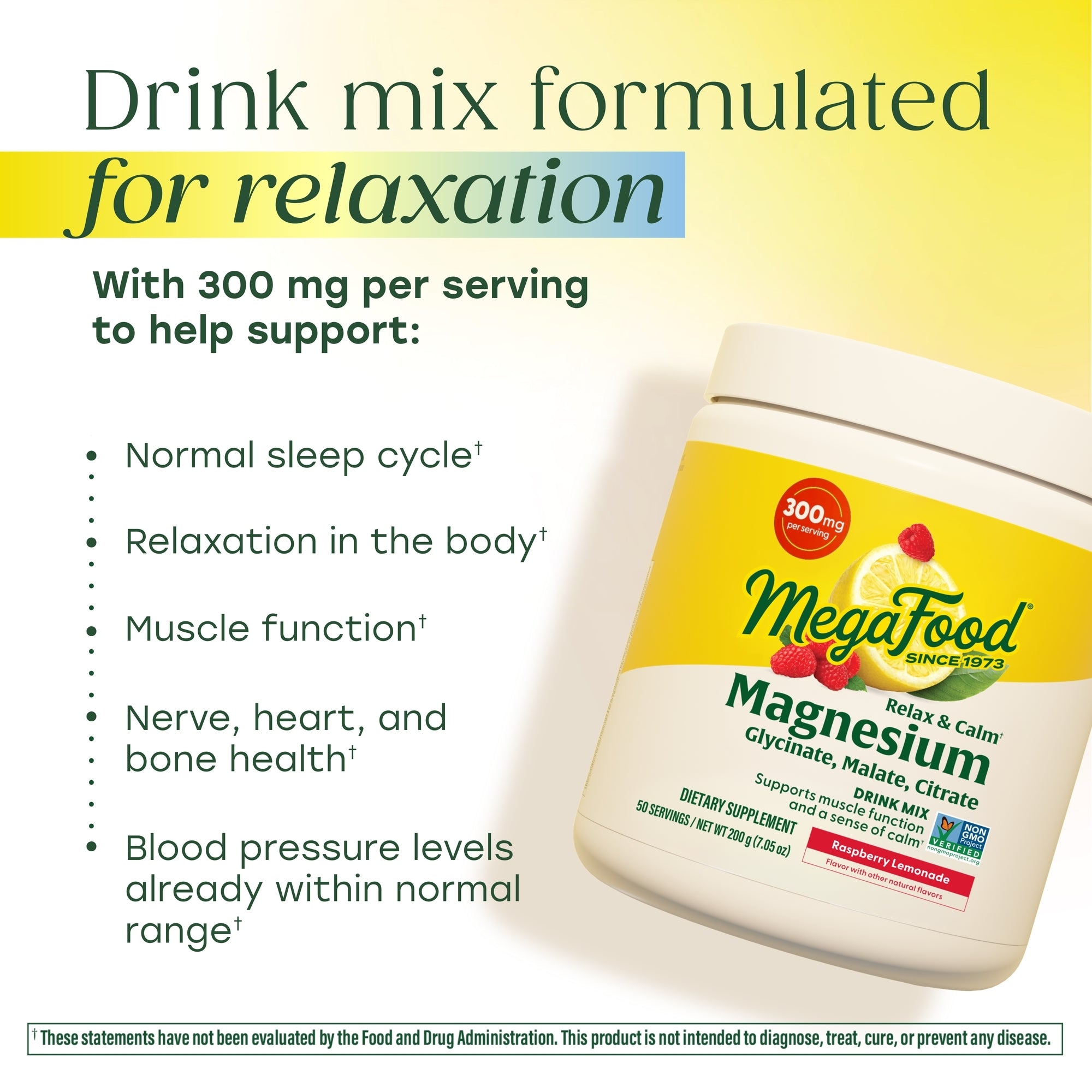 Drink mix formulated for relaxation
