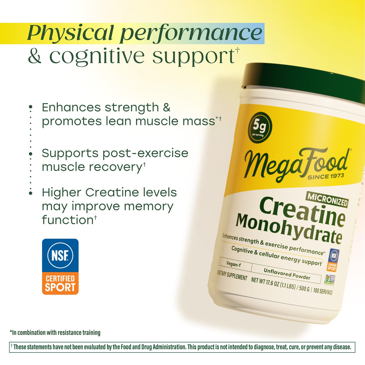 Micronized Creatine Monohydrate Powder | MegaFood