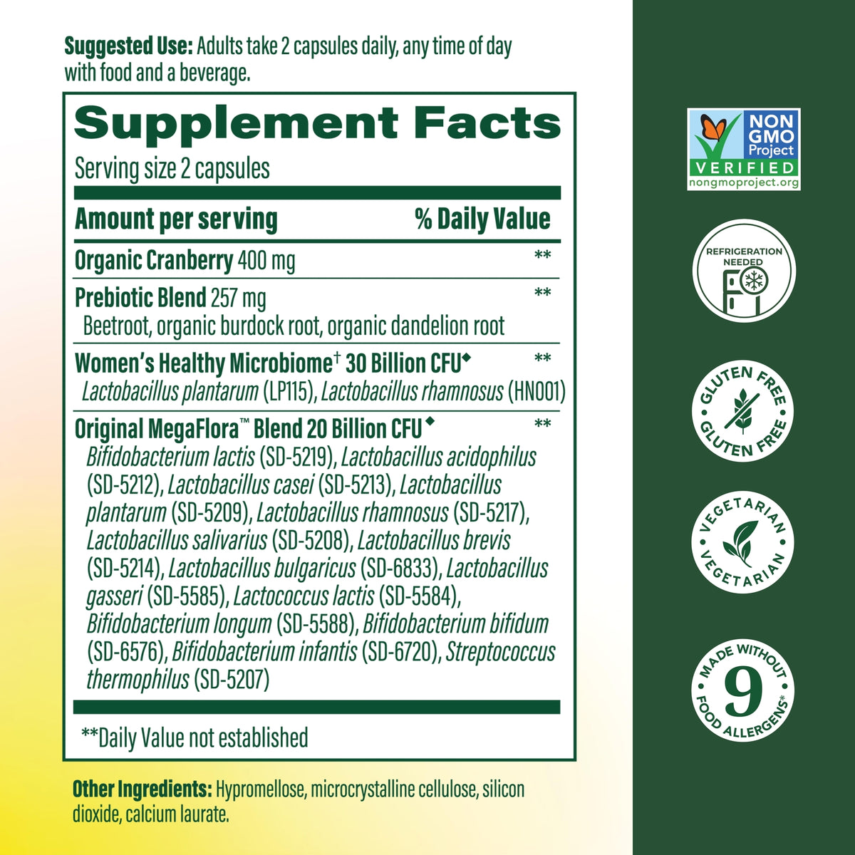 MegaFlora® Women's Probiotic + Prebiotic | 14 Strains - 50 Billion Live ...