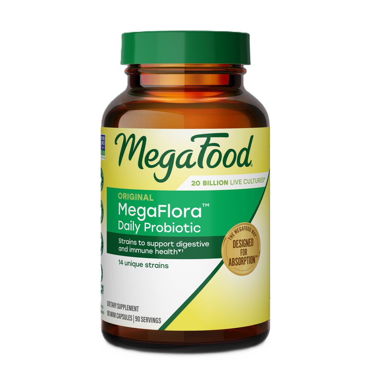 MegaFlora® Probiotic Original - 14 Strains - 20 Billion live cultures